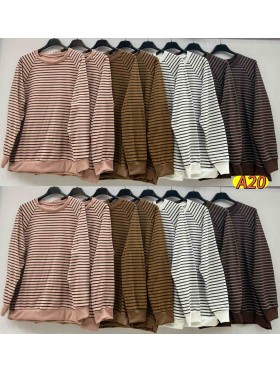 Bluzki damskie wlolskie,size uni ,paczka 6szt, mix kolor