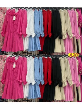 Sukienki damskie wlolskie,size uni ,paczka 6szt, mix kolor