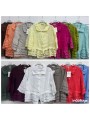 Bluzki damskie wlolskie,size uni ,paczka 6szt, mix kolor
