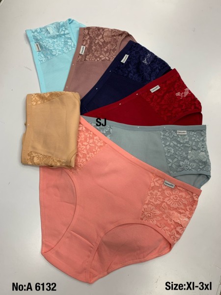 Majtki damskie, size XL-3xl paczka 24szt ,mix kolor