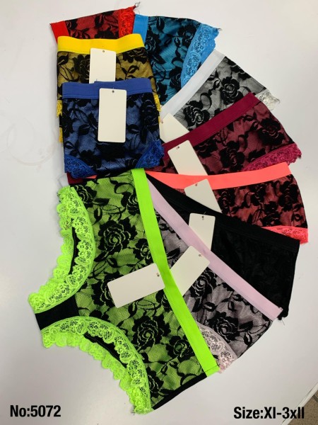 Majtki damskie, size XL-3xl paczka 24szt ,mix kolor