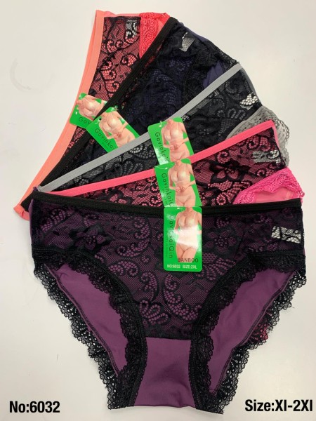 Majtki damskie, size XL-2xl paczka 24szt ,mix kolor