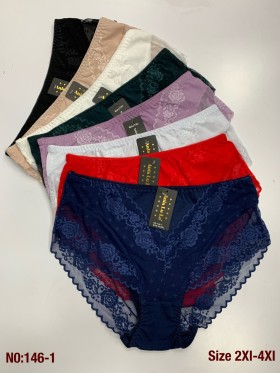 Majtki damskie, size 2-4xl paczka 24szt ,mix kolor