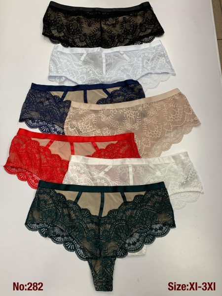 Majtki damskie, size xl-3xl paczka 24szt ,mix kolor