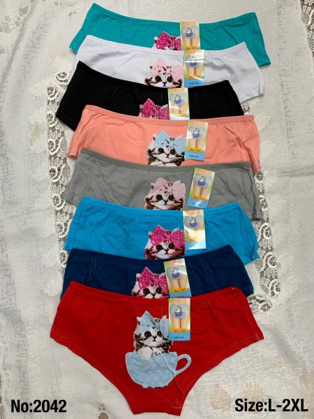 Majtki damskie, size L-2xl paczka 24szt ,mix kolor