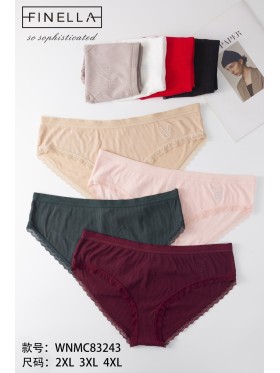 Majtki damskie, size 2-4xl paczka 24szt ,mix kolor