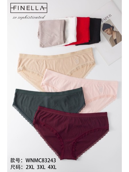 Majtki damskie, size 2-4xl paczka 24szt ,mix kolor