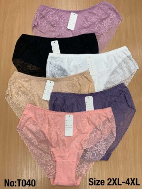 Majtki damskie, size 2-4xl paczka 24szt ,mix kolor