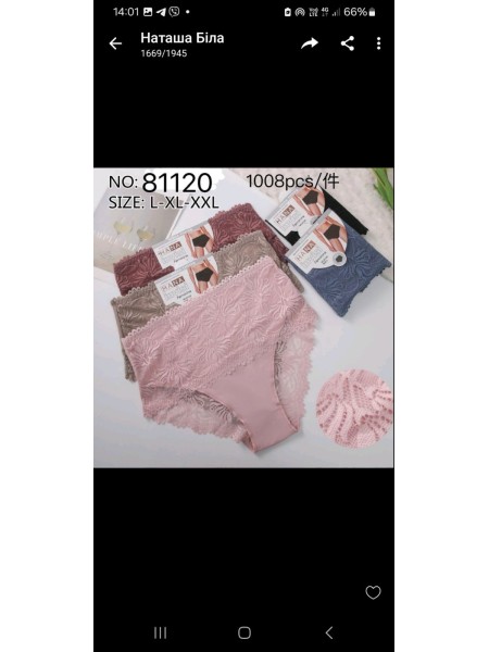 Majtki damskie, size L-2xl paczka 24szt ,mix kolor