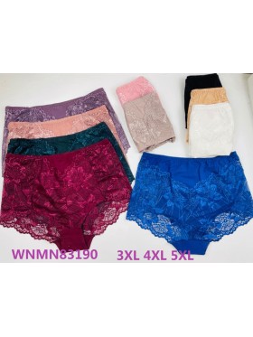 Majtki damskie, size 3-5xl paczka 24szt ,mix kolor