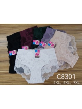 Majtki damskie, size 5-7xl paczka 24szt ,mix kolor
