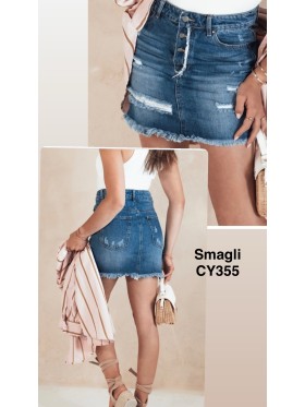 Spódnica krótka jeansowa damska ,size XS-XL, paczka 10szt,