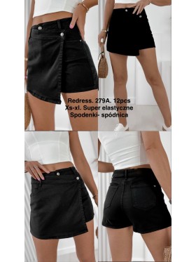 Spódnica krótka jeansowa damska ,size XS-XL, paczka 12szt,