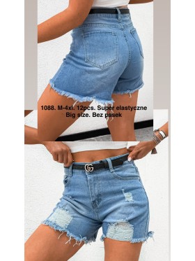 Spodenki jeansowe damskie , size M-4XL paczka 10szt,
