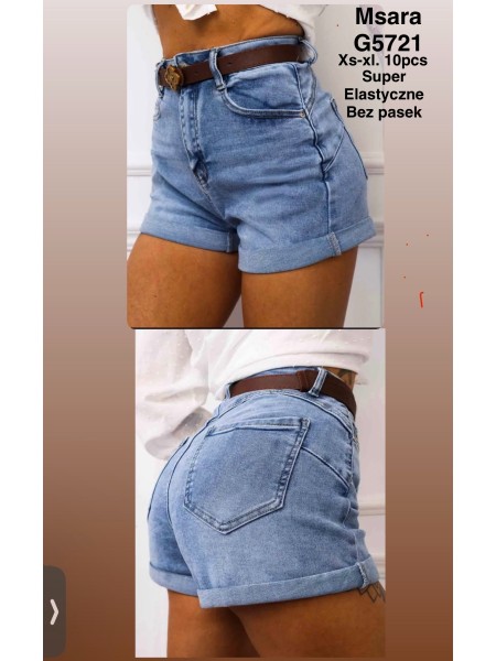 Spodenki jeansowe damskie M'sara, size XS-XL paczka 10szt,