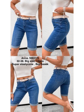 Spodenki jeansowe damskie , size 32-38paczka 12szt,