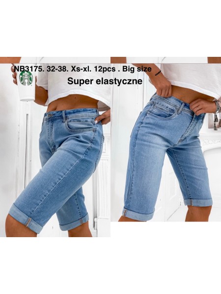 Spodenki jeansowe damskie , size XS-XL paczka 12szt,