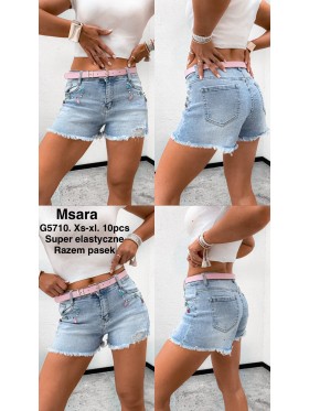 Spodenki jeansowe damskie M'sara, size XS-XL paczka 10szt,