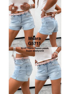 Spodenki jeansowe damskie M'sara, size XS-XL paczka 10szt,