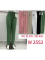 Spodnie damskie ,size m-4xl ,paczka 12szt, mix kolor