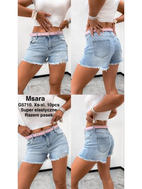 Spodenki jeansowe damskie M'sara, size XS-XL paczka 10szt,