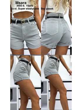 Spodenki jeansowe damskie M'sara, size XS-XL paczka 10szt,