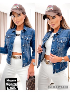 Kurtki Jeansowe damskie M'sara, size L-6XL paczka 10szt,