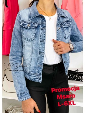 Kurtki Jeansowe damskie M'sara, size L-6XL paczka 10szt,