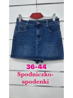 Spódnica krótka jeansowa damska ,size 36-44, paczka 10szt,