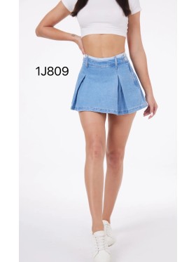 Spódnica krótka jeansowa damska ,size 34-42, paczka 10szt,