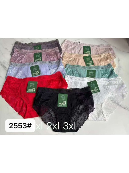 Majtki damskie, size xl-3xl paczka 24szt ,mix kolor