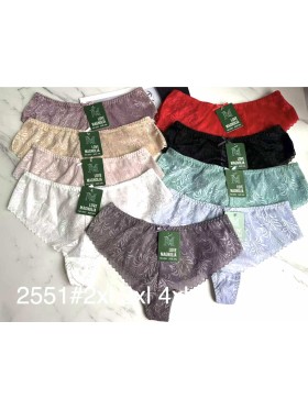 Majtki damskie, size 2-4xl paczka 24szt ,mix kolor