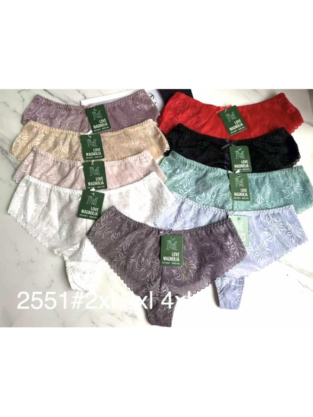 Majtki damskie, size 2-4xl paczka 24szt ,mix kolor
