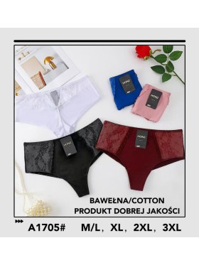 Majtki damskie, size m-3xl paczka 24szt ,mix kolor