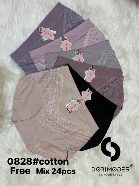 Majtki damskie, size free paczka 24szt ,mix kolor