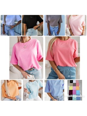 Bluzki damskie Polskie,size uni,paczka 6szt, mix kolor