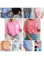 Bluzki damskie Polskie,size uni,paczka 6szt, mix kolor