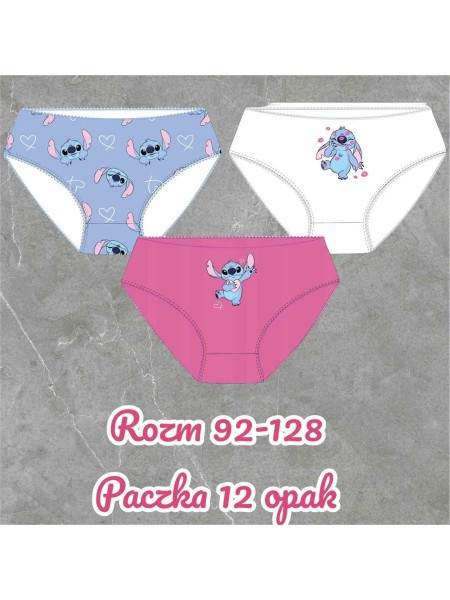 Majtki DZIECIĘCA, rozm 92-128 paczka 12szt ,mix kolor
