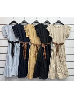 Sukienki damskie wloskie, Size uni ,paczka 6szt,mix kolor