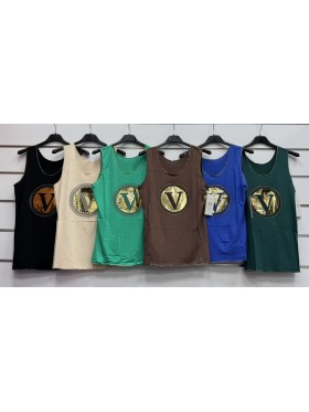 Bluzki damskie wloskie, Size uni ,paczka 6szt,mix kolor