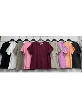 Bluzki damskie wloskie, Size uni ,paczka 6szt,mix kolor