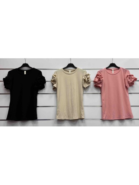 Bluzki damskie wloskie, Size uni ,paczka 6szt,mix kolor
