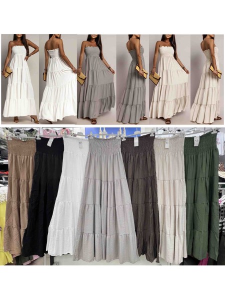 Sukienki damskie Włoski ,size uni  ,paczka 6szt mix kolor