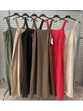 Sukienki damskie Włoski ,size uni  ,paczka 6szt mix kolor