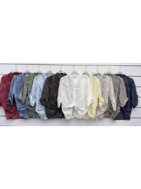 Bluzki damskie Włoskie , Size uni,paczka 6szt,mix kolor