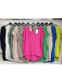 Bluzki damskie Włoskie , Size uni,paczka 6szt,mix kolor