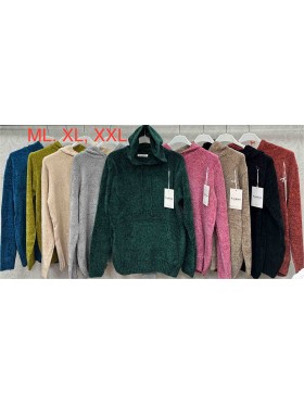 Swetry DAMSKA,size m-2xl,paczka 6szt, mix kolor