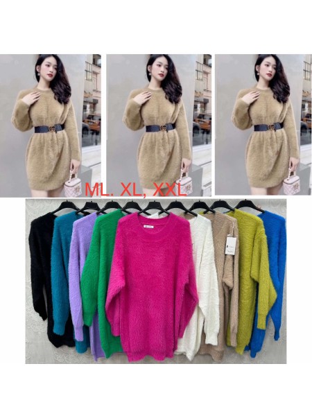 Swetry DAMSKA,size m-2xl,paczka 6szt, mix kolor