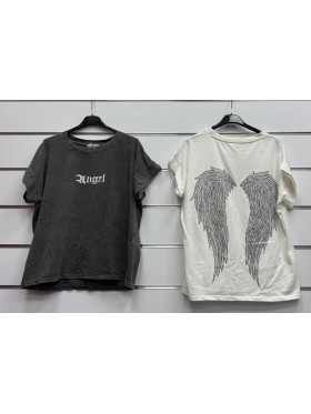 Bluzki damskie wloskie,size uni,paczka 6szt, mix kolor