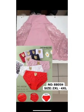 Majtki damskie, size 2-4xl paczka 24szt ,mix kolor